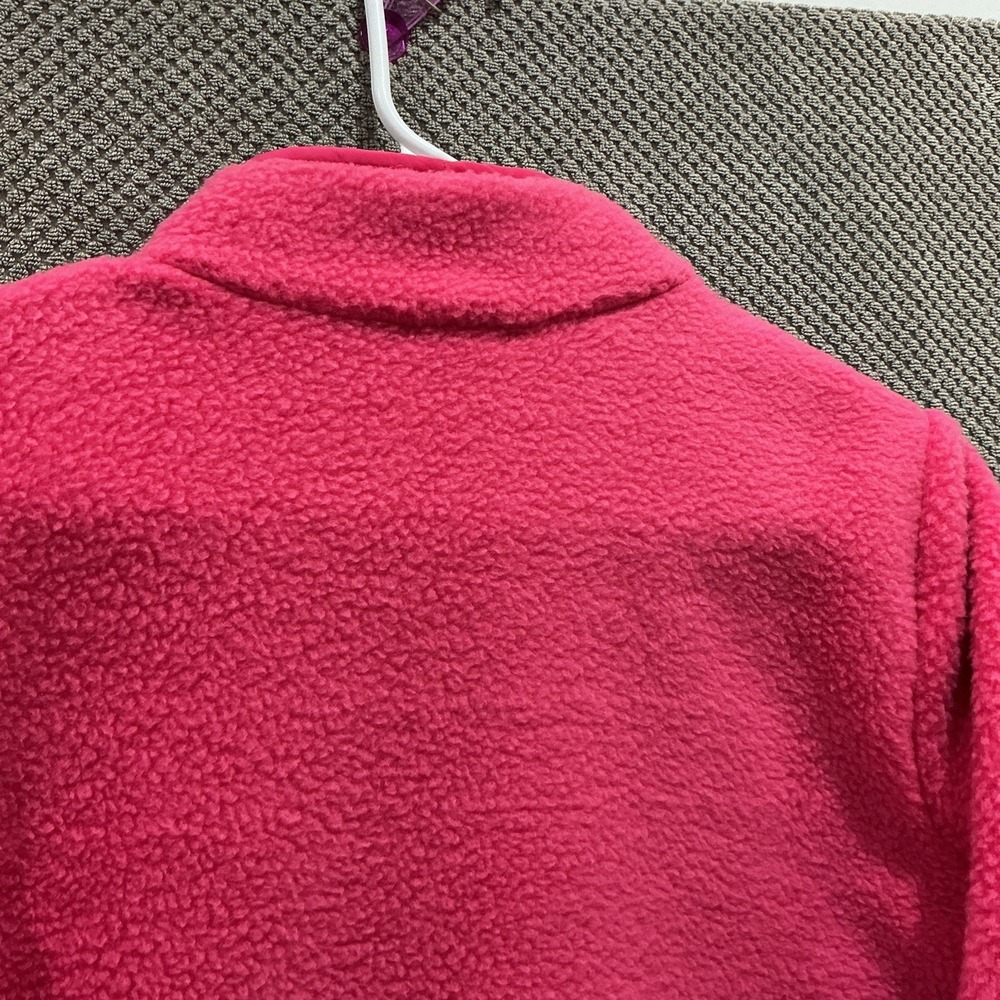 T by Talbots Women's Fleece Sherpa Jacket Full Zip Pockets Pink Size Small - Picture 9 of 9